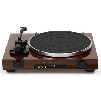 Thorens TD-202 walnut, rear, connections