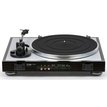 Thorens TD-402 DD black. rear, connections