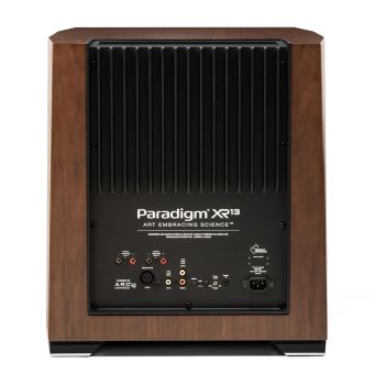 Paradigm XR-13 walnut rear, connections