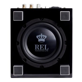 REL Tzero mkII black, bottom, woofer