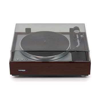 Thorens TD-1601 with tonearm TP-160 walnut high gloss with closed cover