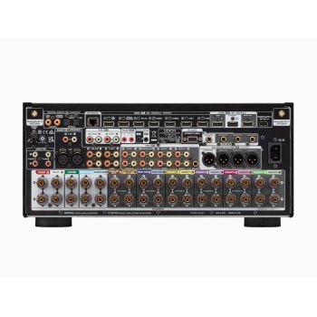 Denon AVC-A1H black rear-connections