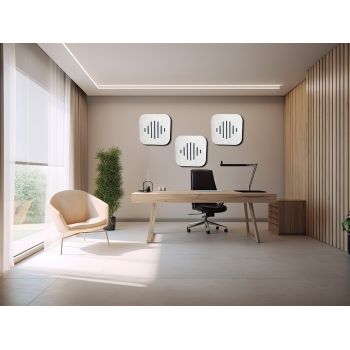 iZiSound Wave in office with withe panel