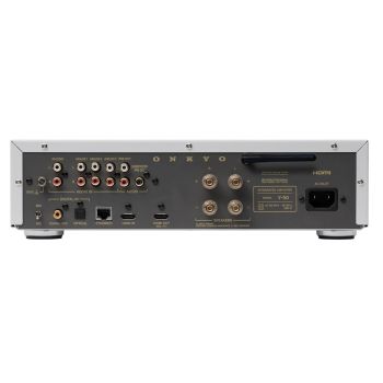 Onkyo Muse Y-50 silver rear-connections