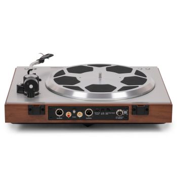 Thorens TD-404 DD oak matt rear-connections