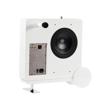 REL Planar PL-1 gloss white with stands, rear-connections