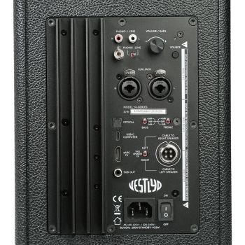 Vestlyd M6C Active black amplifiers connections