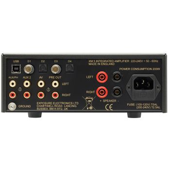 Exposure XM5 integrated amplifier rear, connections