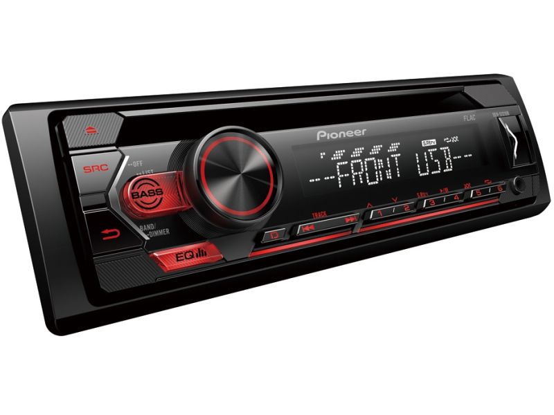 Pioneer DEH-S121UB με τηλεχειριστηριο - red