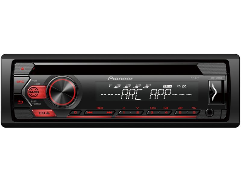 Pioneer DEH-S121UB με τηλεχειριστηριο - red