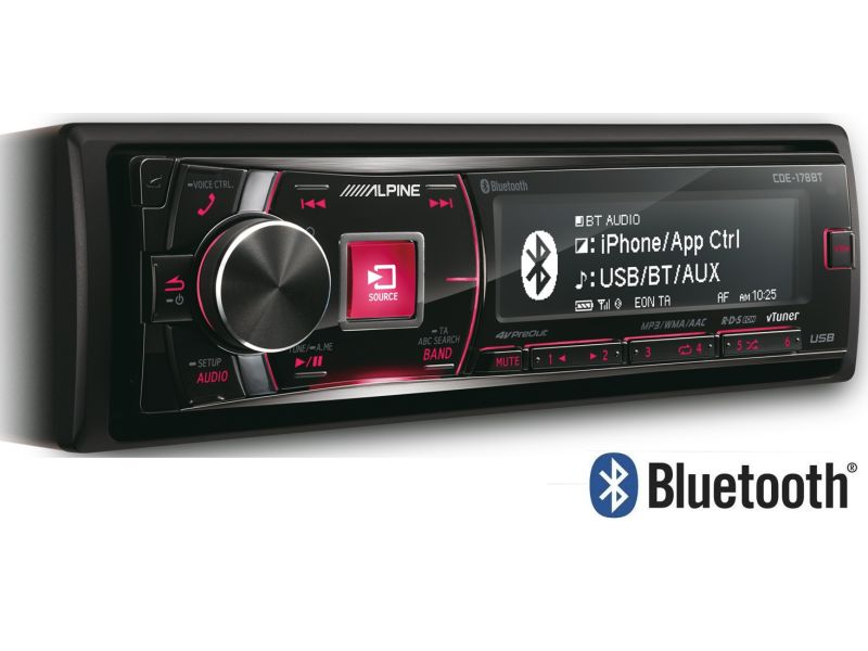 Radio, Cd or DVD Player, USB, Bluetooth