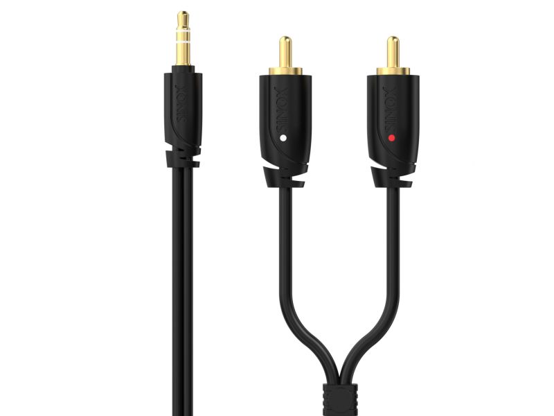 Sinox SXA-06001 - 3.5mm mini jack σε 2 male rca - 2 μετρα