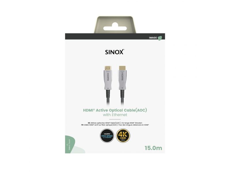 Sinox HDMI SOV-030615 AOC - 15 μέτρα - UHD 4K/60Hz 18GBps