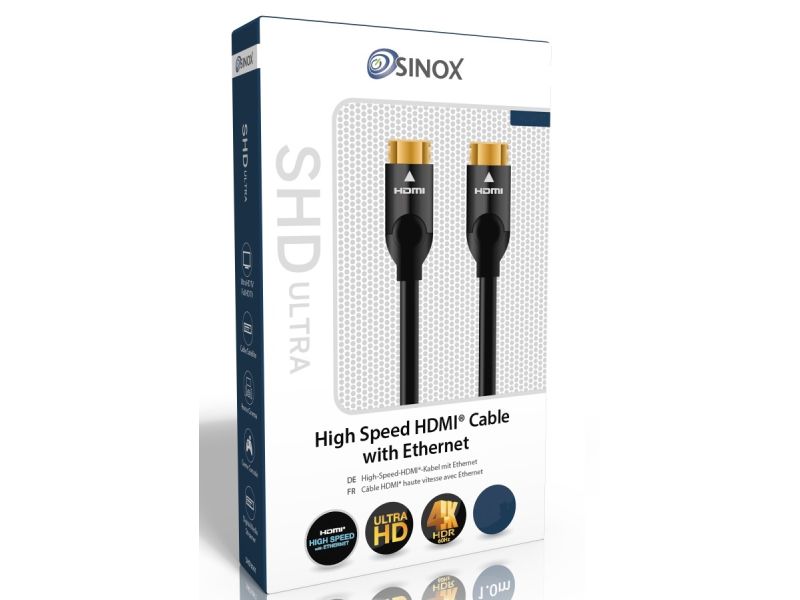 Sinox Ultra HDMI SHD-3062 - 2 μέτρα UHD 4K/60Hz 18GBps