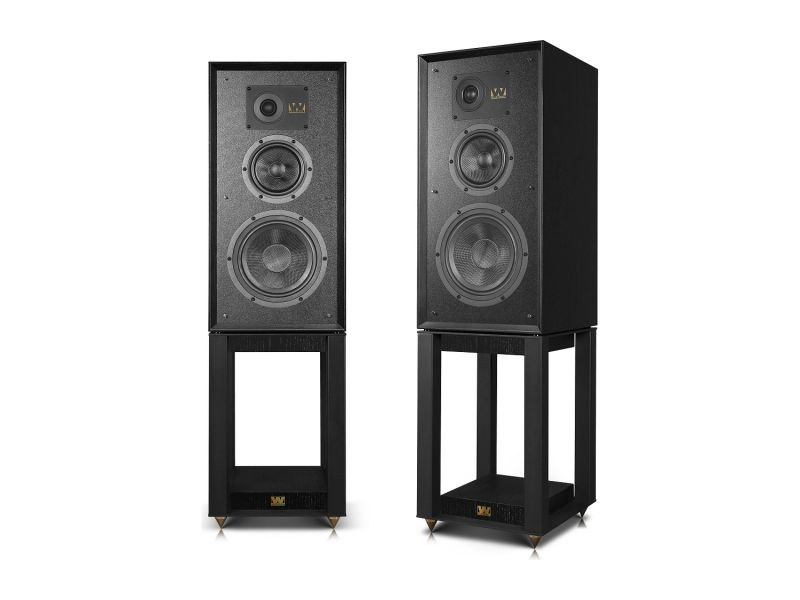Wharfedale Heritage Super Linton black + Stands