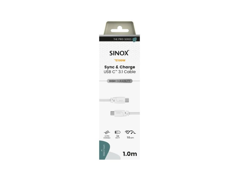 Sinox PRO USB C 3.2 Gen 2 - SXI06461 - C male to C male - 1m