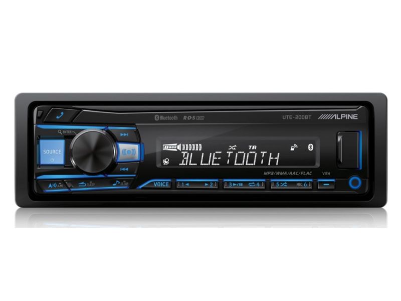 Alpine UTE-200BT blue/orange - radio usb bluetooth flac mp3